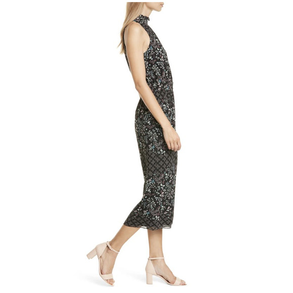 TED BAKER Marcila Hazel High Neck Wide Leg Jumpsuit In Black - Picture 3 of 15